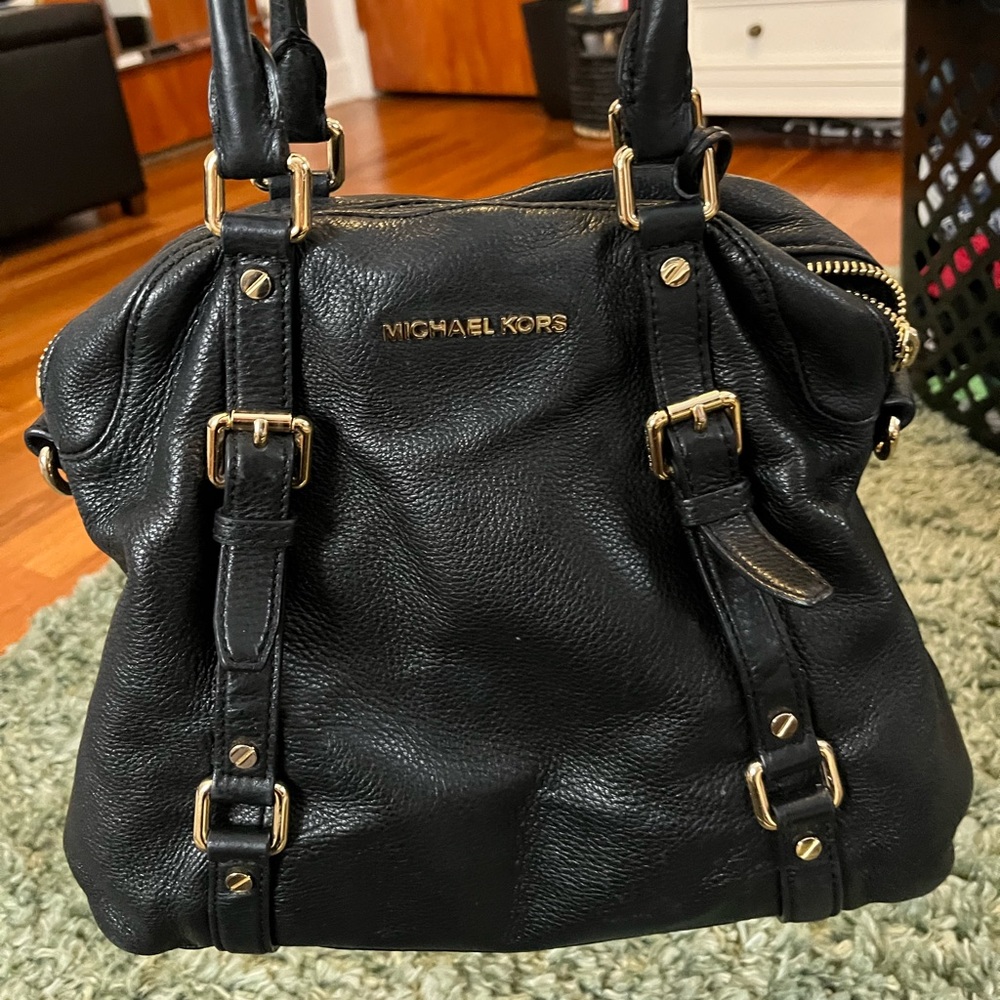 Black saddle bag